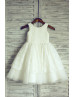 Ivory Lace Tulle Flower Girl Dress 